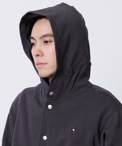 Arnold Palmer（アーノルドパーマー）の「シェア スウェット スナップ フーディ（パーカー・レディース・アイボリー/チャコールグレー・S/M/L/LL/XS）」の7枚目の写真