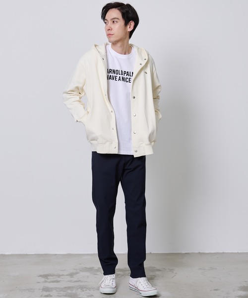 Arnold Palmer（アーノルドパーマー）の「シェア スウェット スナップ フーディ（パーカー・レディース・アイボリー/チャコールグレー・S/M/L/LL/XS）」の17枚目の写真