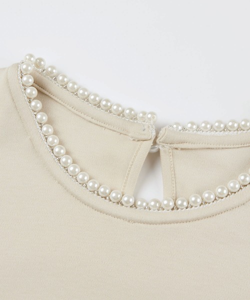 SAISON DE PAPILLON(セゾンドパピヨン)の「ペプラムデザインパール衿カットソー(Tシャツ/カットソー・レディース・ベージュ/ネイビー/グレー・M/L)」の8枚目の写真