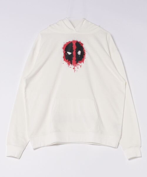 MARVEL（マーベル）の「【 MARVEL 】 刺繍 プルオーバーフーディ（パーカー・メンズ・グレー/ブラック/ホワイト・LARGE）」の2枚目の写真