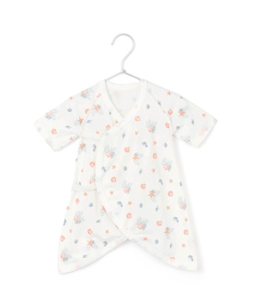 MAKE YOUR DAY（メイクユアデイ）の「夏の4柄コンビ肌着（ロンパース・キッズ・ライム/ピンク/イエロー/ネイビー・50-70cm）」の2枚目の写真