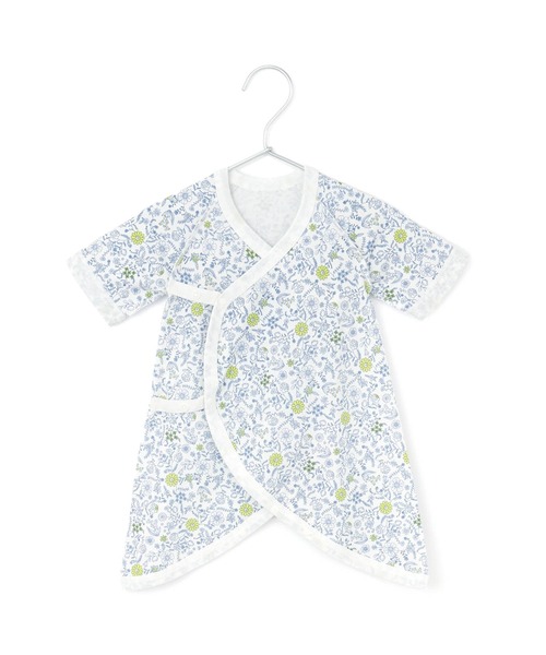 MAKE YOUR DAY（メイクユアデイ）の「夏の4柄コンビ肌着（ロンパース・キッズ・ライム/ピンク/イエロー/ネイビー・50-70cm）」の3枚目の写真