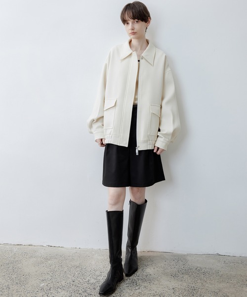 tageechita(タジチタ)の「【tageechita】ワッフルクラシックジャケット(ブルゾン・レディース・ライトベージュ・S/M/L)」の18枚目の写真