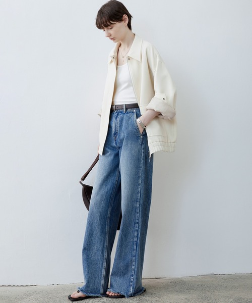 tageechita(タジチタ)の「【tageechita】ワッフルクラシックジャケット(ブルゾン・レディース・ライトベージュ・S/M/L)」の22枚目の写真