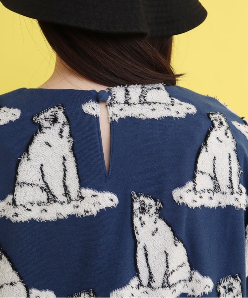 didizizi（ディディジジ）の「●シロクマパイルJQPO（Tシャツ/カットソー・レディース・ベージュ/ブルー・FREE）」の8枚目の写真