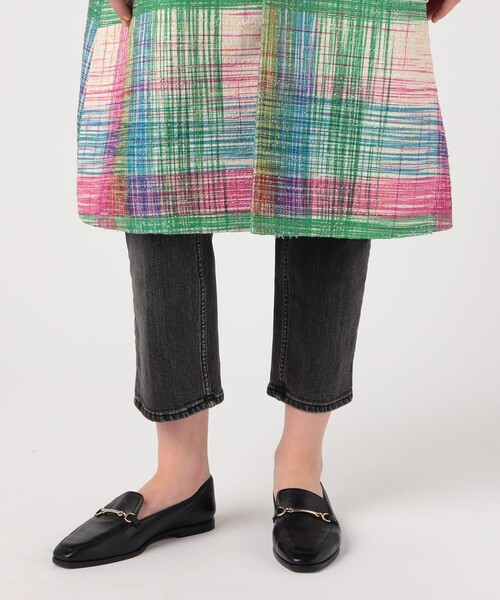 MACPHEE(マカフィー)の「オーバーチェックツイード ステンカラーコート(ステンカラーコート・レディース・ピンク系その他・36)」の3枚目の写真