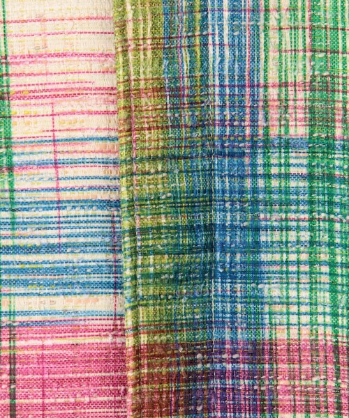 MACPHEE(マカフィー)の「オーバーチェックツイード ステンカラーコート(ステンカラーコート・レディース・ピンク系その他・36)」の6枚目の写真