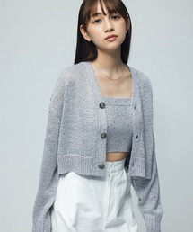 ラメバルキーニット カーディガン・ZOZO別注