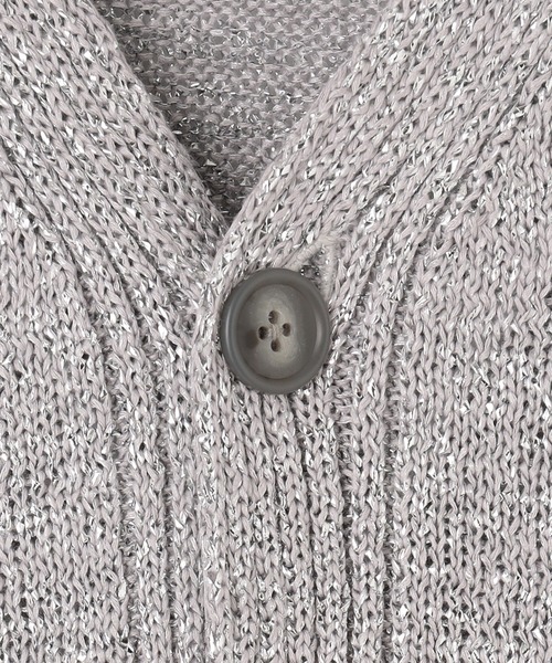 NAVE(ネイヴ)の「ラメバルキーニット カーディガン・ZOZO別注(ニット/セーター・レディース・シルバー系・2/1)」の14枚目の写真