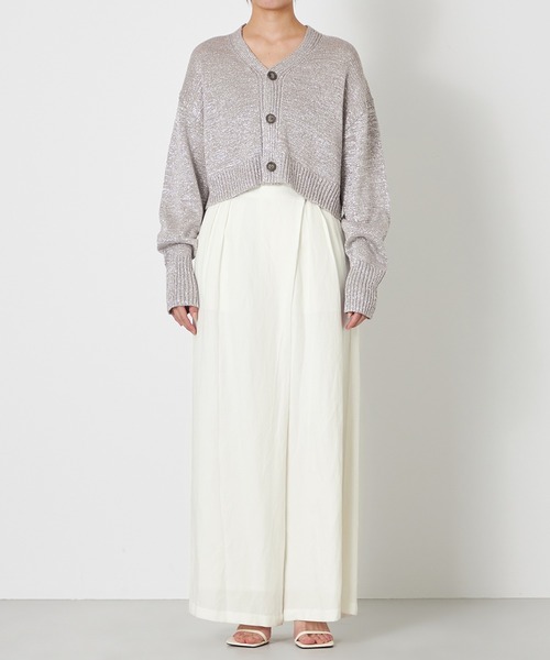 NAVE(ネイヴ)の「ラメバルキーニット カーディガン・ZOZO別注(ニット/セーター・レディース・シルバー系・2/1)」の8枚目の写真