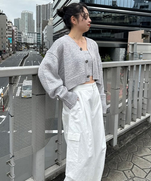 NAVE(ネイヴ)の「ラメバルキーニット カーディガン・ZOZO別注(ニット/セーター・レディース・シルバー系・2/1)」の22枚目の写真