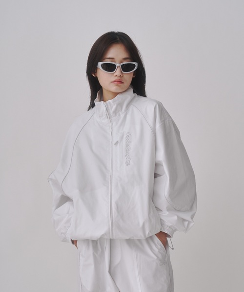 codegraphy（コードグラフィー）の「[SET UP対応] Piping Tech Short Jacket（ナイロンジャケット・メンズ・ブラック/オフホワイト/ブルー・MEDIUM/LARGE/X-LARGE）」の2枚目の写真