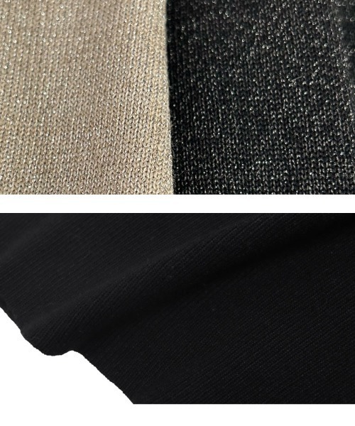 KOBE LETTUCE（コウベレタス）の「半袖ニットトップス×ニットカーディガンアンサンブル（アンサンブル・レディース・ブルー/ブラック系その他/ミント/ブラック/ベビーピンク/ホワイト×ブラック/ベージュ系その他・M/L）」の19枚目の写真