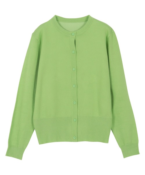 半袖ニットトップス×ニットカーディガンアンサンブル（アンサンブル