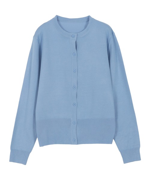 半袖ニットトップス×ニットカーディガンアンサンブル（アンサンブル