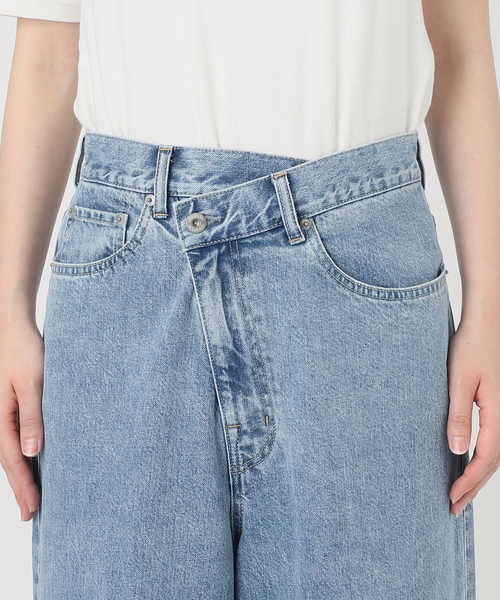 Le Denim SLOBE IENA チルトワイドストレートデニム　36 セール】LE DENIMチルトワイドストレートデニム（デニムパンツ