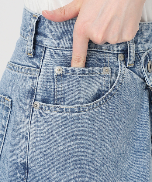 追加》LE DENIMチルトワイドストレートデニム（デニムパンツ