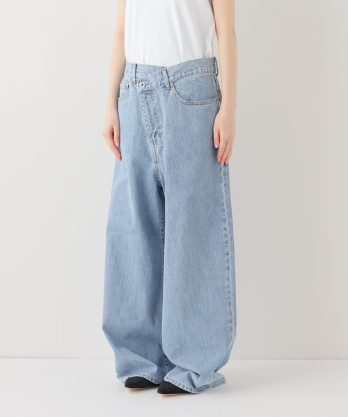 セール】LE DENIMチルトワイドストレートデニム（デニムパンツ