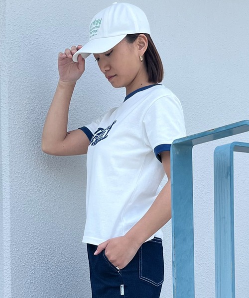 ムラサキスポーツ(ムラサキスポーツ)の「RIKKA FEMME/リッカファム リンガーTシャツ RF24SS24(Tシャツ/カットソー・レディース・ネイビー/グリーン/レッド・FREE)」の14枚目の写真