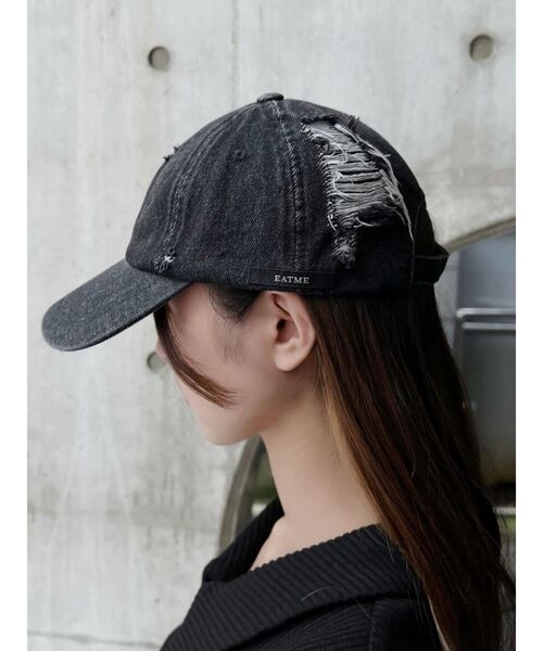 EATME（イートミー）の「ダメージデニムキャップ（キャップ）」 - WEAR
