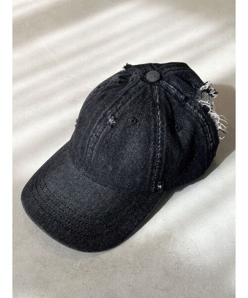 EATME（イートミー）の「ダメージデニムキャップ（キャップ）」 - WEAR