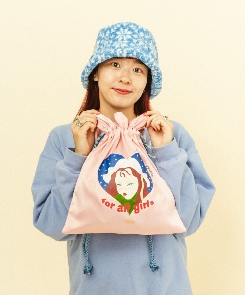 kaorinomori（カオリノモリ）の「kaorinomori×ChiMy BAG / カオリノモリ（トートバッグ・レディース・パープル/ピンク/グリーン・FREE）」の4枚目の写真