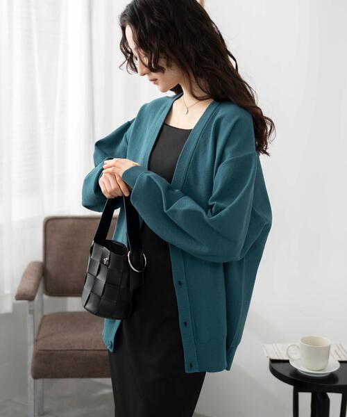 WEGO(ウィゴー)の「WEGO/オーバーフィットドライタッチカーディガン(カーディガン/ボレロ・メンズ・ブルー/ブラック/イエロー・MEDIUM/LARGE)」の13枚目の写真