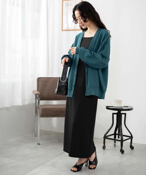 WEGO(ウィゴー)の「WEGO/オーバーフィットドライタッチカーディガン(カーディガン/ボレロ・メンズ・ブルー/ブラック/イエロー・MEDIUM/LARGE)」の15枚目の写真