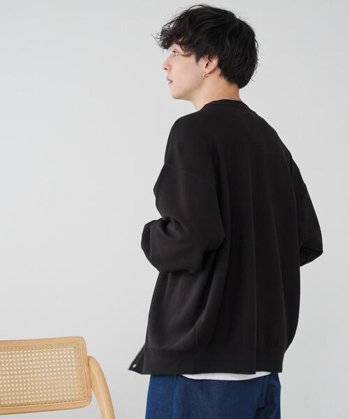 WEGO(ウィゴー)の「WEGO/オーバーフィットドライタッチカーディガン(カーディガン/ボレロ・メンズ・ブルー/ブラック/イエロー・MEDIUM/LARGE)」の4枚目の写真