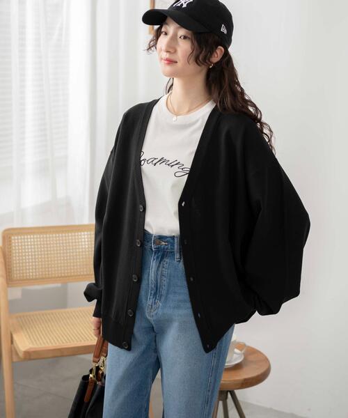 WEGO(ウィゴー)の「WEGO/オーバーフィットドライタッチカーディガン(カーディガン/ボレロ・メンズ・ブルー/ブラック/イエロー・MEDIUM/LARGE)」の7枚目の写真