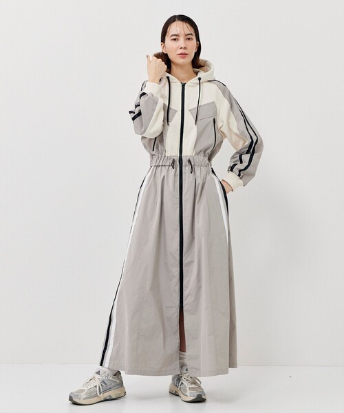 CITY TOKYO（シティトウキョウ）の「コンビネーションパーカースポーツドレス（ワンピース・レディース・グリーン/ホワイト・2/1）」の19枚目の写真