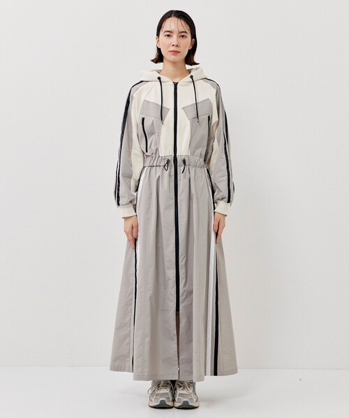 CITY TOKYO（シティトウキョウ）の「コンビネーションパーカースポーツドレス（ワンピース・レディース・グリーン/ホワイト・2/1）」の14枚目の写真