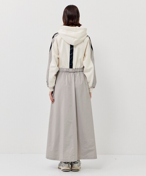 CITY TOKYO（シティトウキョウ）の「コンビネーションパーカースポーツドレス（ワンピース・レディース・グリーン/ホワイト・2/1）」の12枚目の写真