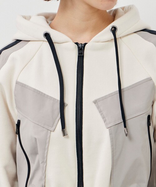 CITY TOKYO（シティトウキョウ）の「コンビネーションパーカースポーツドレス（ワンピース・レディース・グリーン/ホワイト・2/1）」の11枚目の写真