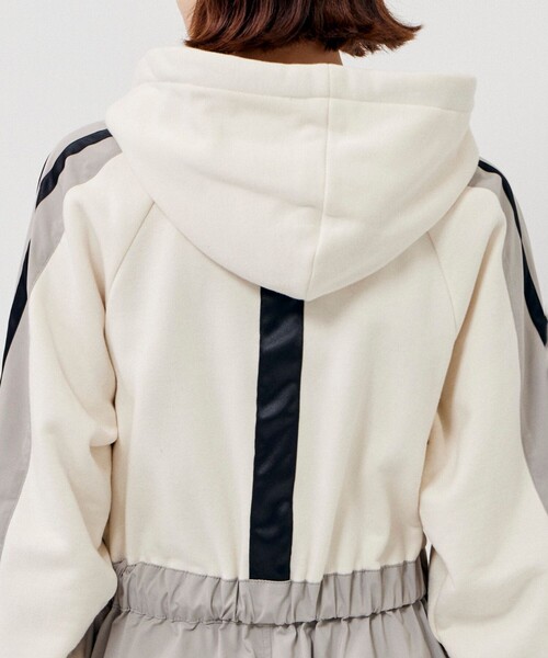 CITY TOKYO（シティトウキョウ）の「コンビネーションパーカースポーツドレス（ワンピース・レディース・グリーン/ホワイト・2/1）」の10枚目の写真