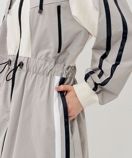 CITY TOKYO（シティトウキョウ）の「コンビネーションパーカースポーツドレス（ワンピース・レディース・グリーン/ホワイト・2/1）」の8枚目の写真