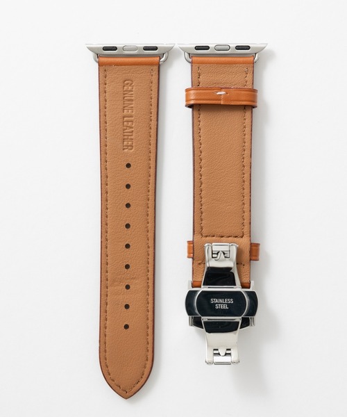 emonique(エモニーク)の「本革レザー Apple Watch バンド スマートウォッチバンド【38/40/41/42/44/45/49mm対応】(デジタル腕時計・メンズ・ホワイト/ライトブラウン/ピンク/ベージュ/ブラック・42/38)」の9枚目の写真