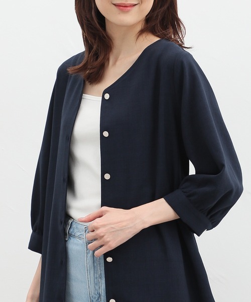 Honeys（ハニーズ）の「ベアタンクトップ（タンクトップ・レディース・オフホワイト/ブラック/カーキ/ライトベージュ/スミクロ/オレンジ/グレイッシュベージュ・S/M/L/LL）」の8枚目の写真