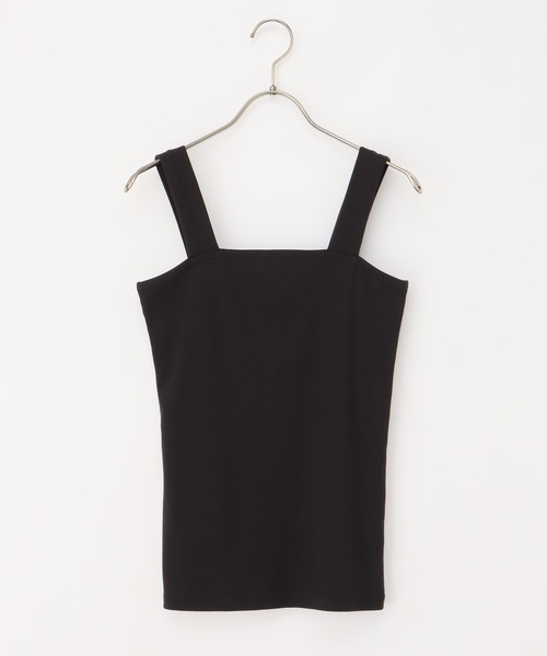 Honeys（ハニーズ）の「ベアタンクトップ（タンクトップ・レディース・オフホワイト/ブラック/カーキ/ライトベージュ/スミクロ/オレンジ/グレイッシュベージュ・S/M/L/LL）」の22枚目の写真