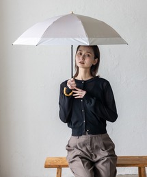 VitaFelice（ヴィータフェリーチェ）の「2WAY 完全遮光2段折りたたみ傘（晴雨兼用）【遮光率100%・UV遮蔽率99.9%以上】竹ハンドル 1級遮光（折りたたみ傘）」