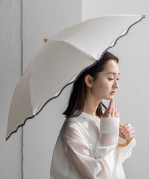 VitaFelice（ヴィータフェリーチェ）の「2WAY 完全遮光2段折りたたみ傘（晴雨兼用）【遮光率100%・UV遮蔽率99.9%以上】竹ハンドル 1級遮光（折りたたみ傘）」
