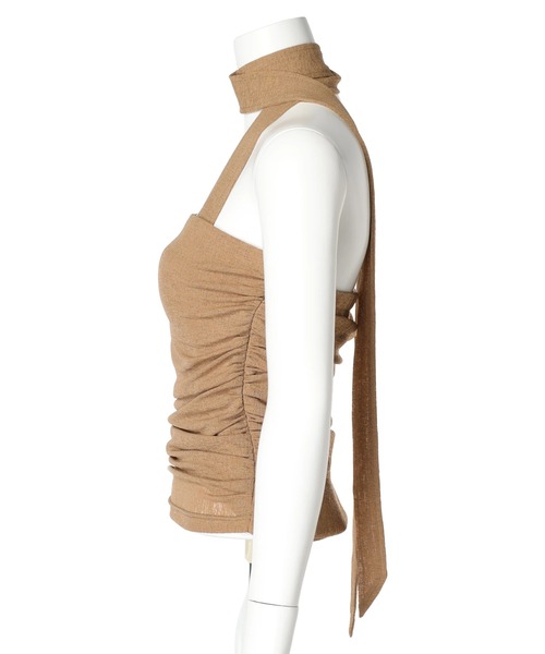 DURAS(デュラス)の「Holter design top(チューブトップ・レディース・ベージュ/ホワイト/ブラック・FREE)」の5枚目の写真