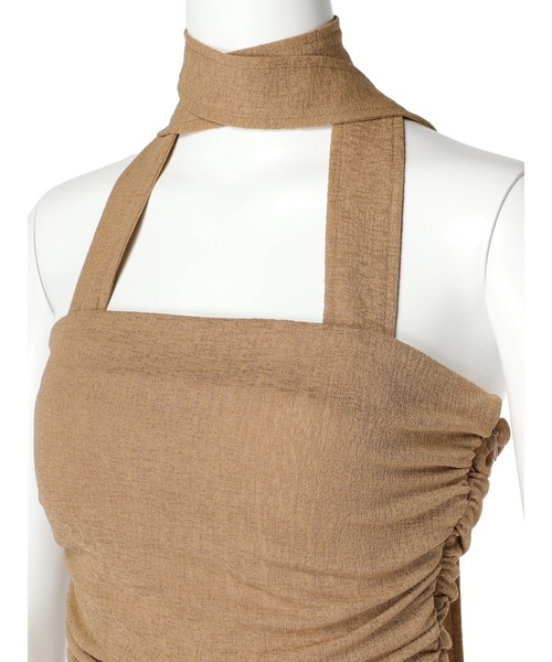 DURAS(デュラス)の「Holter design top(チューブトップ・レディース・ベージュ/ホワイト/ブラック・FREE)」の6枚目の写真