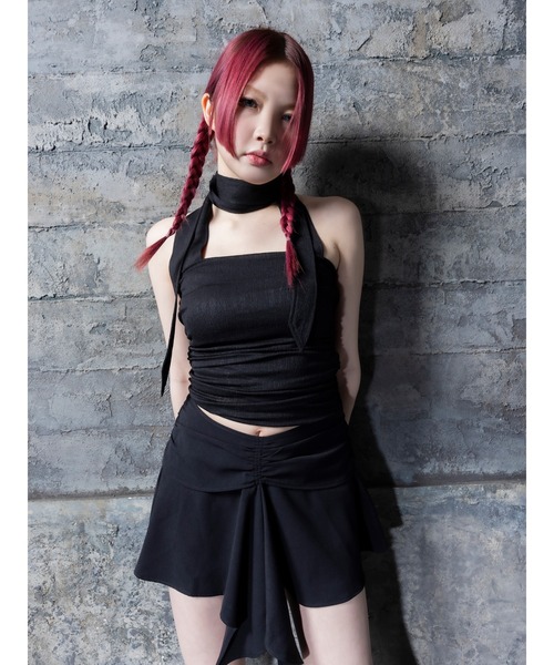 DURAS(デュラス)の「Holter design top(チューブトップ・レディース・ベージュ/ホワイト/ブラック・FREE)」の14枚目の写真