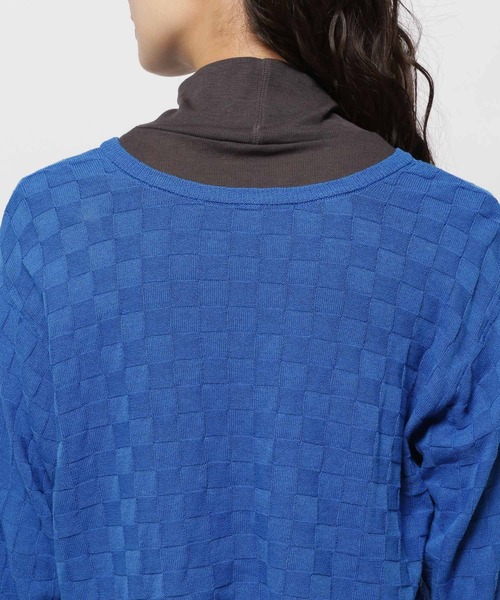 niko and...（ニコアンド）の「コットンバンブーリボンカーディガン（カーディガン/ボレロ・レディース・ブルー/オレンジ/オフホワイト・LARGE/MEDIUM）」の14枚目の写真