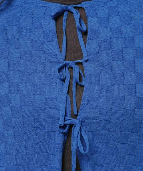 niko and...（ニコアンド）の「コットンバンブーリボンカーディガン（カーディガン/ボレロ・レディース・ブルー/オレンジ/オフホワイト・LARGE/MEDIUM）」の15枚目の写真