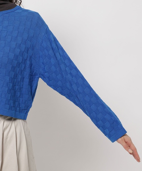 niko and...（ニコアンド）の「コットンバンブーリボンカーディガン（カーディガン/ボレロ・レディース・ブルー/オレンジ/オフホワイト・LARGE/MEDIUM）」の16枚目の写真