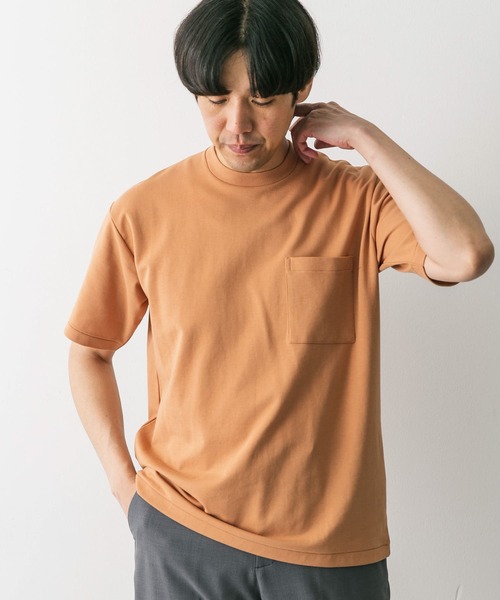 URBAN RESEARCH DOORS（アーバンリサーチドアーズ）の「『イージーケア』ポンチポケットショートスリーブTシャツ（Tシャツ/カットソー・メンズ・グレー/グリーン系その他/オレンジ/スミクロ/ホワイト・SMALL/MEDIUM/LARGE/X-LARGE）」の7枚目の写真