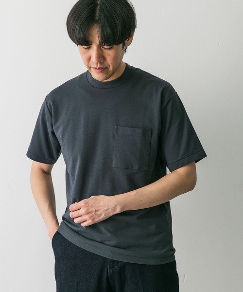 URBAN RESEARCH DOORS（アーバンリサーチドアーズ）の「『イージーケア』ポンチポケットショートスリーブTシャツ（Tシャツ/カットソー・メンズ・グレー/グリーン系その他/オレンジ/スミクロ/ホワイト・SMALL/MEDIUM/LARGE/X-LARGE）」の14枚目の写真