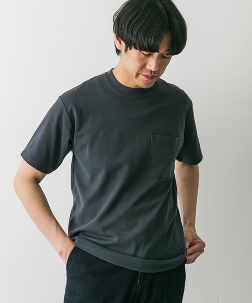 URBAN RESEARCH DOORS（アーバンリサーチドアーズ）の「『イージーケア』ポンチポケットショートスリーブTシャツ（Tシャツ/カットソー・メンズ・グレー/グリーン系その他/オレンジ/スミクロ/ホワイト・SMALL/MEDIUM/LARGE/X-LARGE）」の16枚目の写真